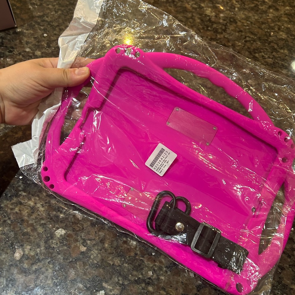 iPad 9th Gen Hot Pink Case with Stand and Strap Brand New Sealed